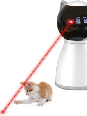 Laser Cat Toys for Indoor Cats,The 4th Generation Real Random Trajectory Motion Activated Rechargeable Automatic Cat Laser Toy,Interactive Cat Toys for Bored Indoor Adult