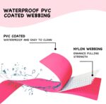 Waterproof Dog Collar, Odor-Proof and Easy to Clean Rubber Dog Collars No Pull Fits Small Medium Large Dogs Training Choker (Pink, Large (15.35”-24.8”))