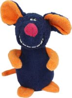 8-Inch Singing Mouse Plush Dog Toy, Blue