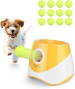 Interactive Automatic Ball Launcher for Dogs - 12 Tennis Balls,BallLauncher for Medium & Small Dogs, Self-Throwing Machine,Dog Ball Thrower Launcher