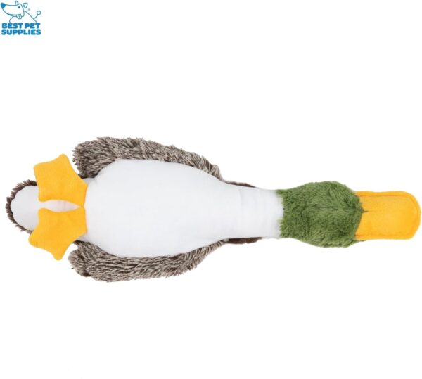 Interactive Mallard Mates Dog Toy with Crinkle and Squeaky Enrichment for Small and Medium Breed Puppies or Dogs, Cute and Plush - Mallard Duck (Brown), Medium