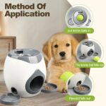 Interactive Dog Toys, Interactive Smart Dog Toys, [New Upgrade in 2025] Dog Puzzle Toy, Dog Food Dispenser Toys That Don't Need Charging