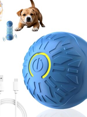 2025 New Interactive Dog Toys Dog Balls,Durable Motion Activated Automatic Rolling Ball Toys for/Small/Medium Dogs（Blue