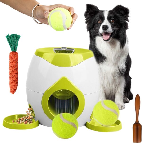 Interactive Dog Toys, Interactive Smart Dog Toys, [New Upgrade in 2025] Dog Puzzle Toy, Dog Food Dispenser Toys That Don't Need Charging